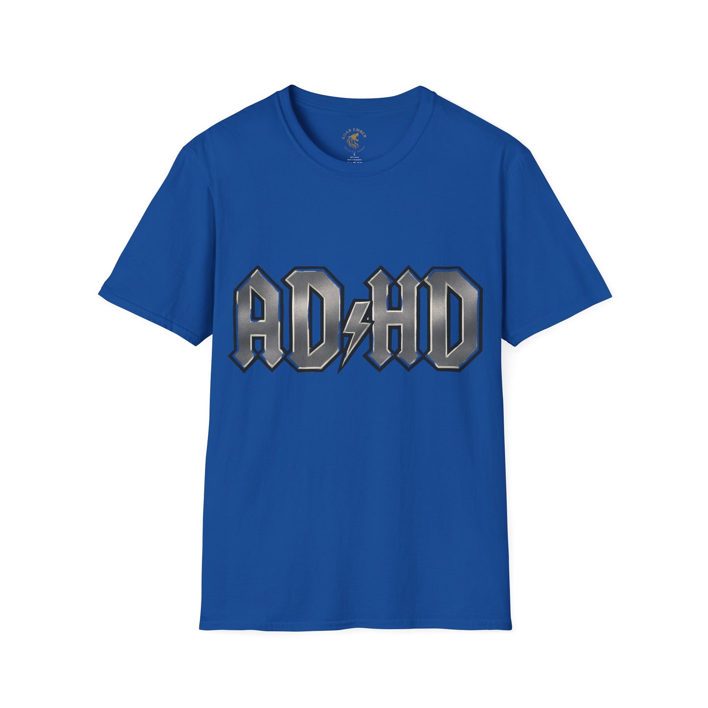 Rockin' AD/HD Unisex Softstyle T-Shirt - Not all disabilities are visible