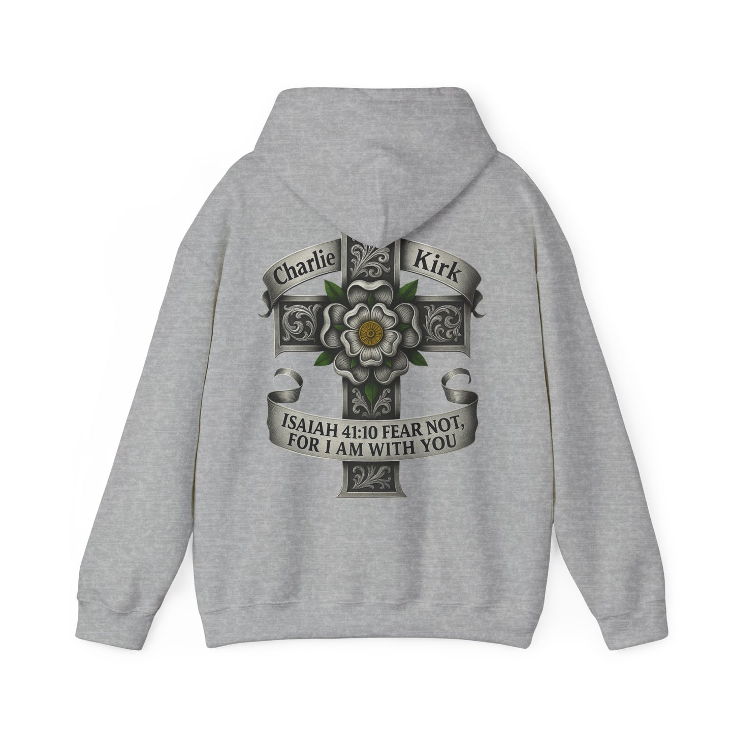 Roar Ember Memorial Unisex Hoodie - Isaiah 41:10 Tribute