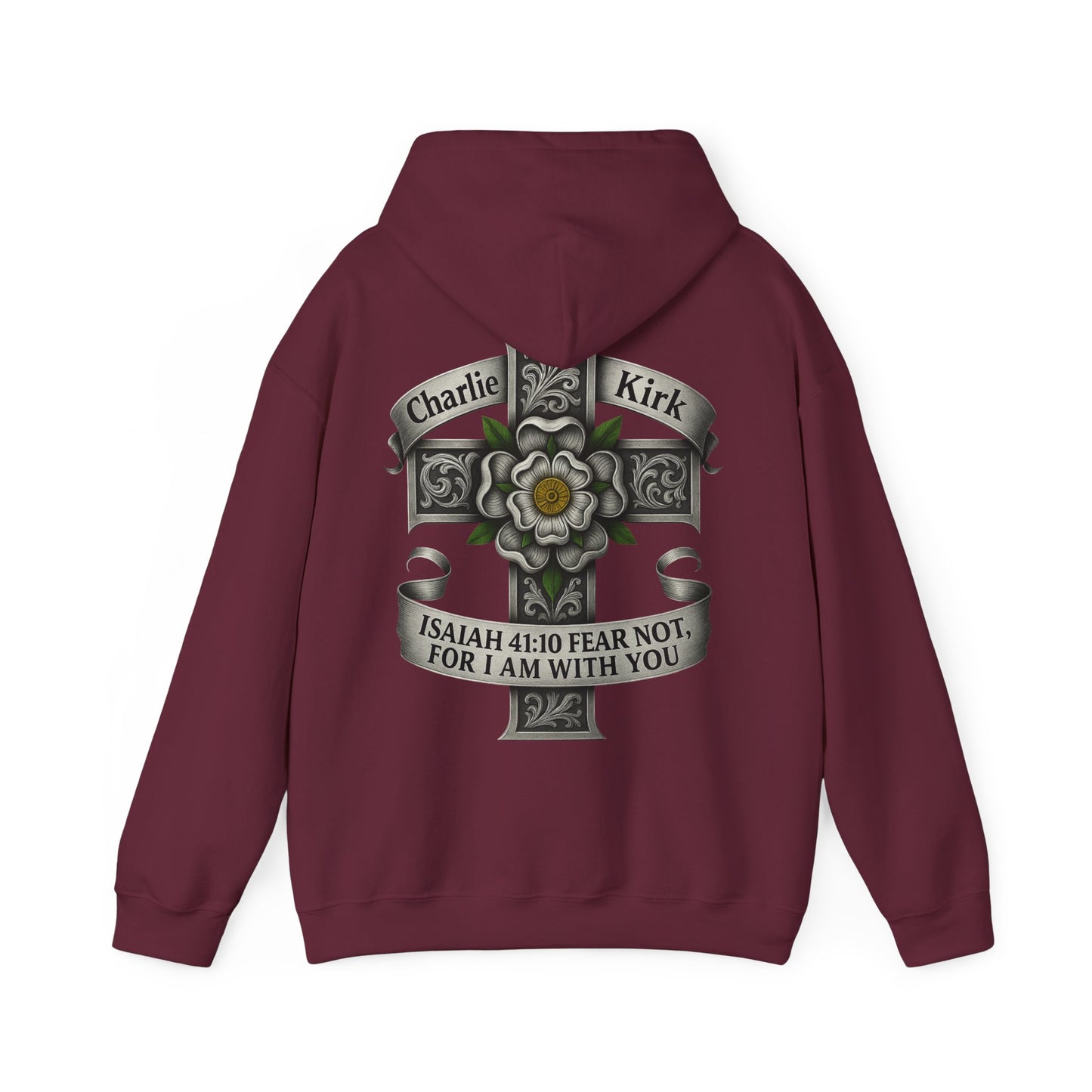 Roar Ember Memorial Unisex Hoodie - Isaiah 41:10 Tribute