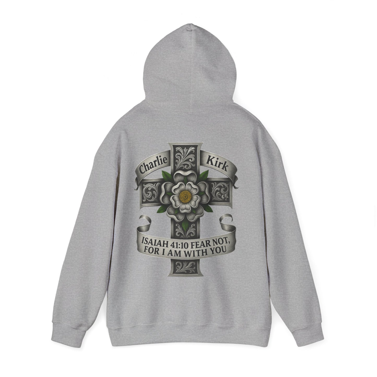 Roar Ember Memorial Unisex Hoodie - Isaiah 41:10 Tribute