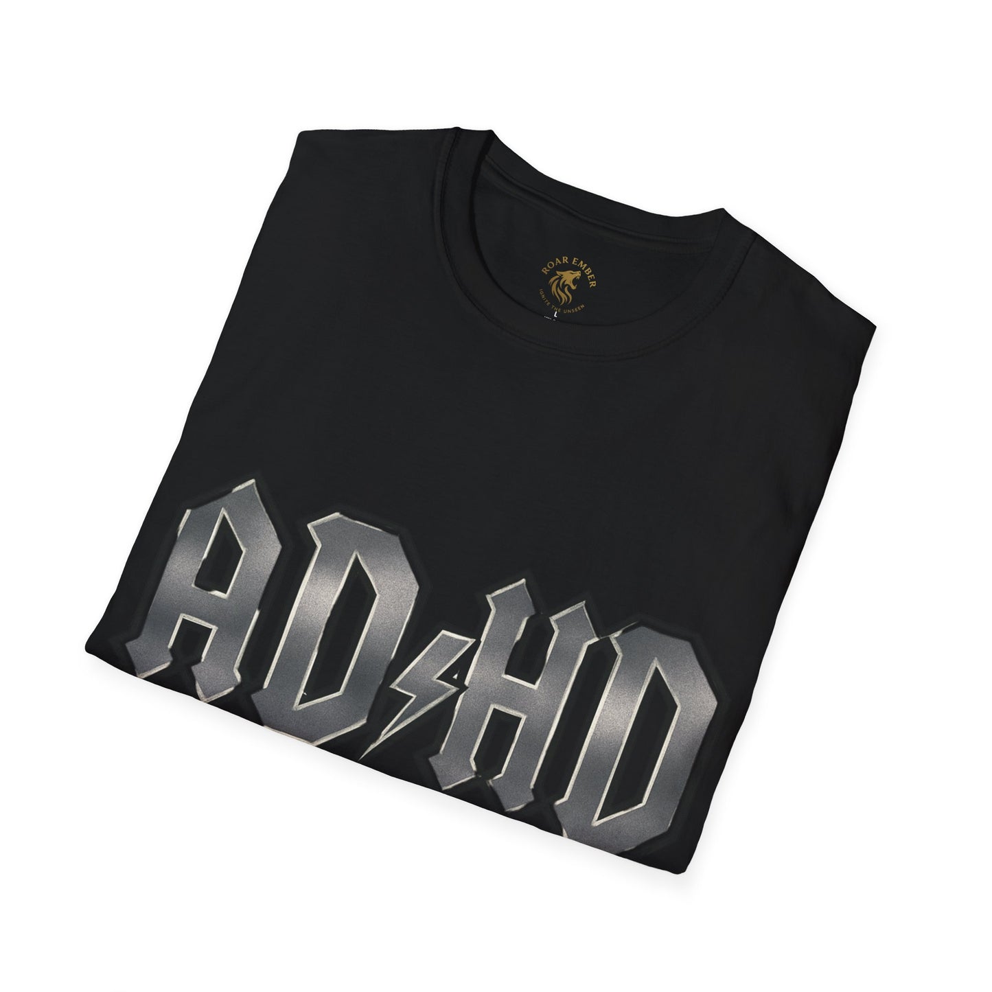 Rockin' AD/HD Unisex Softstyle T-Shirt - Not all disabilities are visible