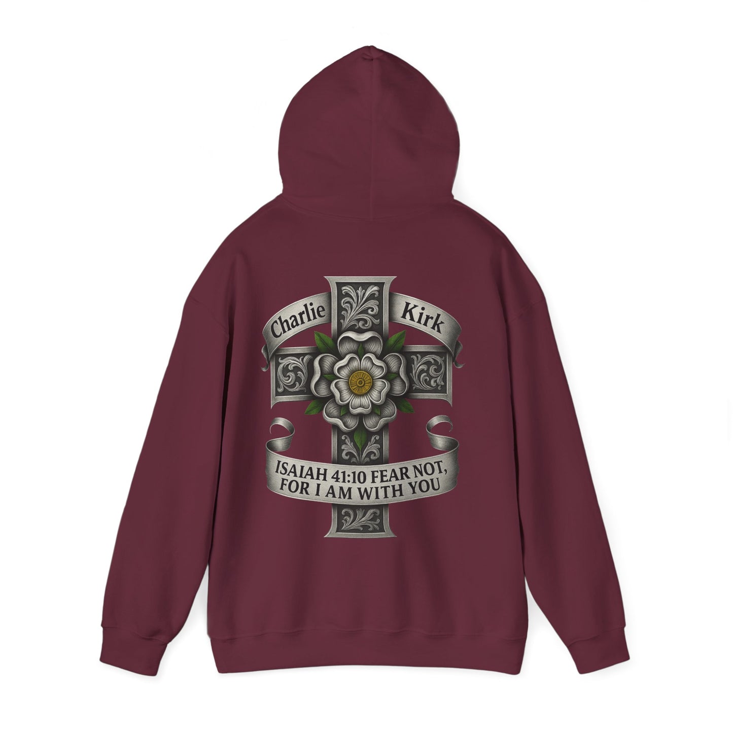 Roar Ember Memorial Unisex Hoodie - Isaiah 41:10 Tribute