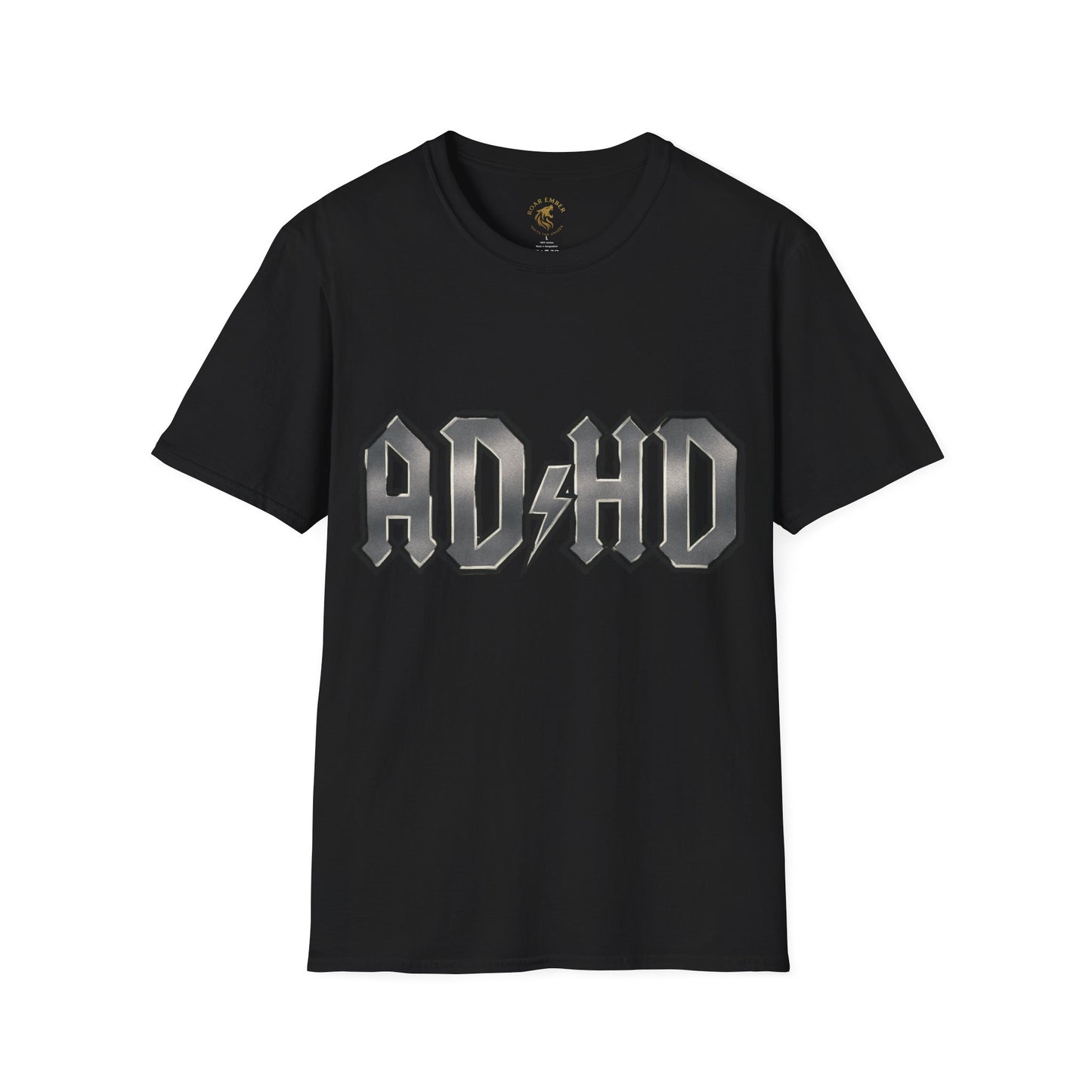 Rockin' AD/HD Unisex Softstyle T-Shirt - Not all disabilities are visible