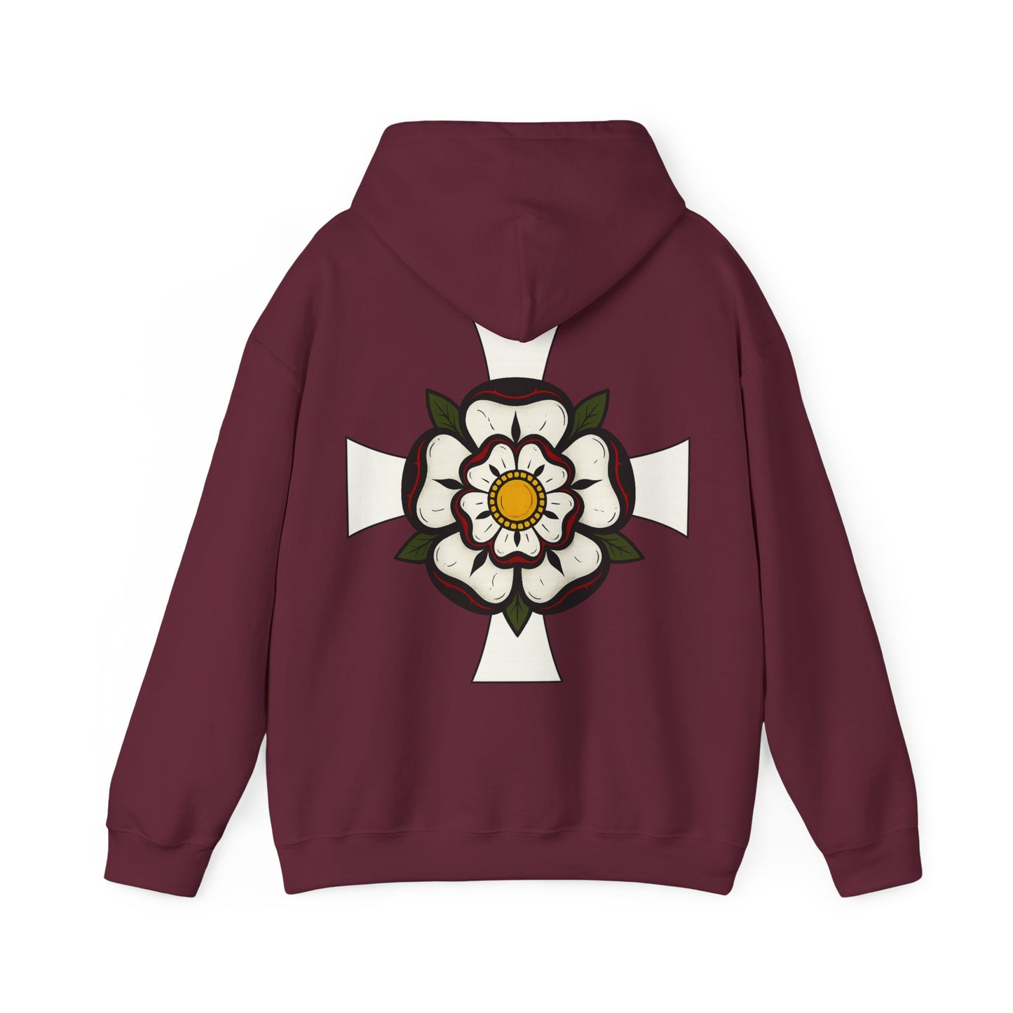 Roar Ember White Rose Hoodie