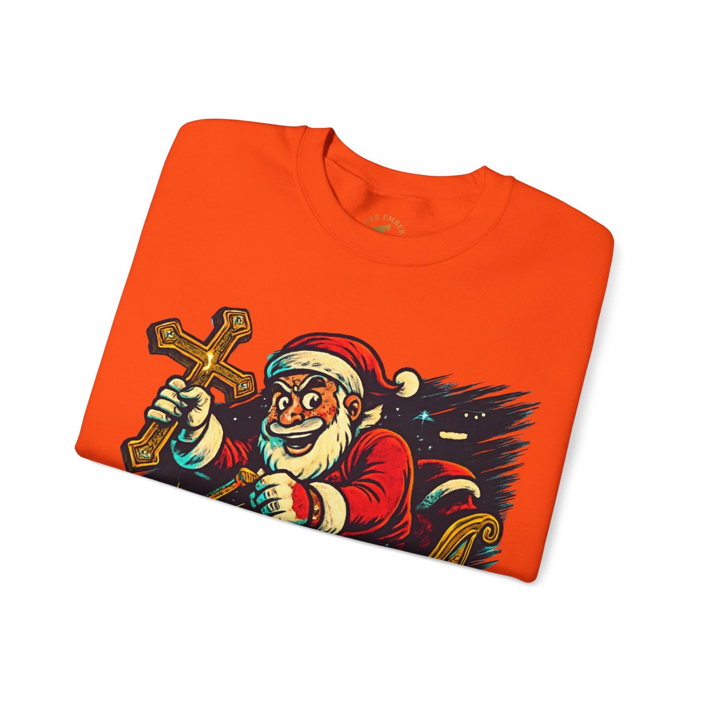 Santa Sleighing Christmas - Unisex Roar Ember Sweatshirt
