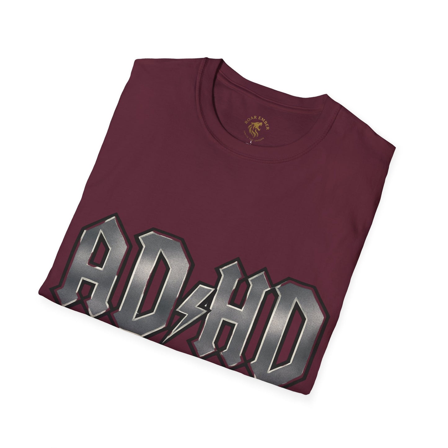 Rockin' AD/HD Unisex Softstyle T-Shirt - Not all disabilities are visible