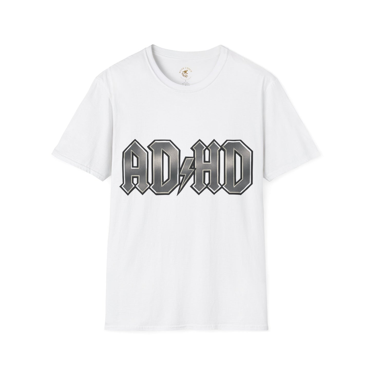 Rockin' AD/HD Unisex Softstyle T-Shirt - Not all disabilities are visible