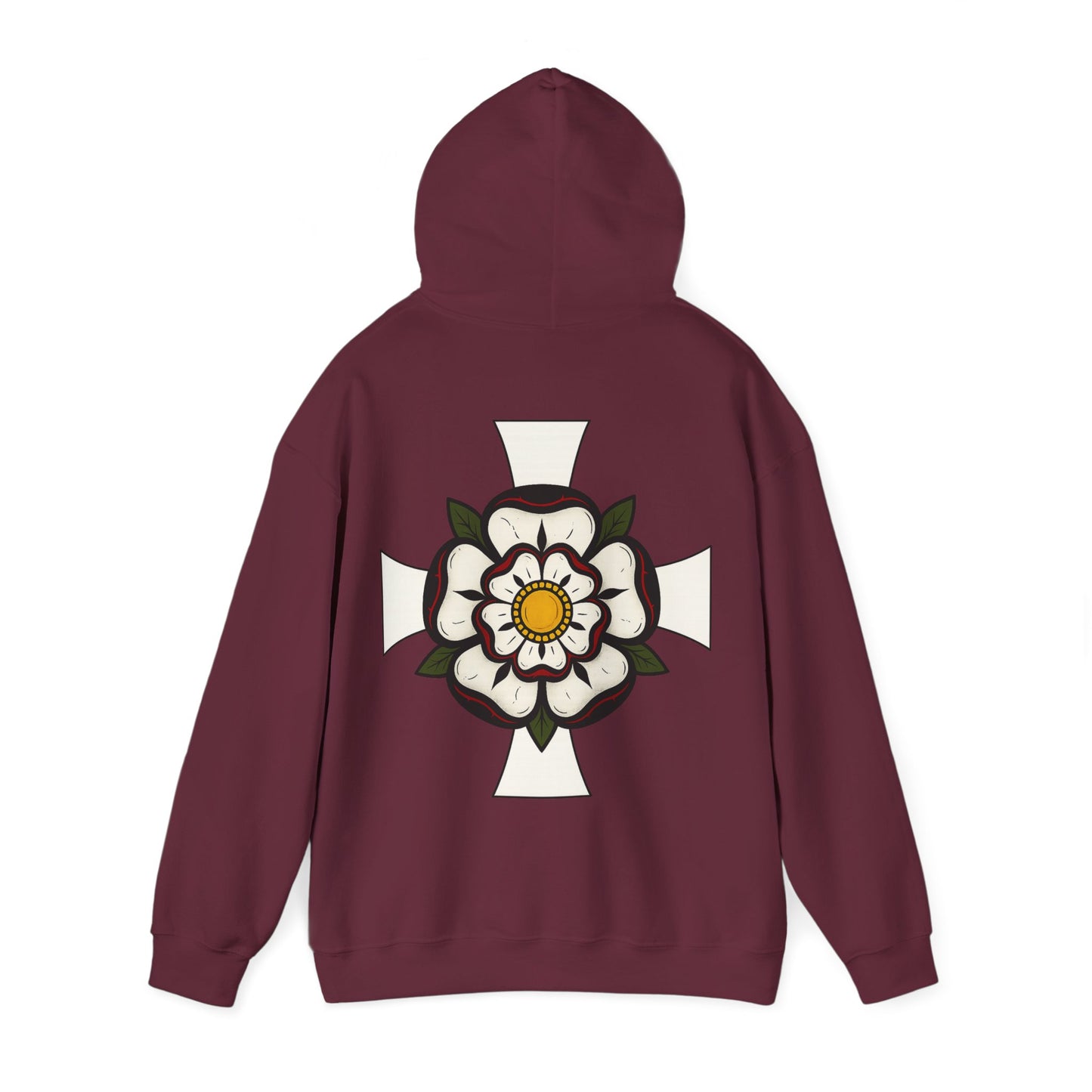 Roar Ember White Rose Hoodie
