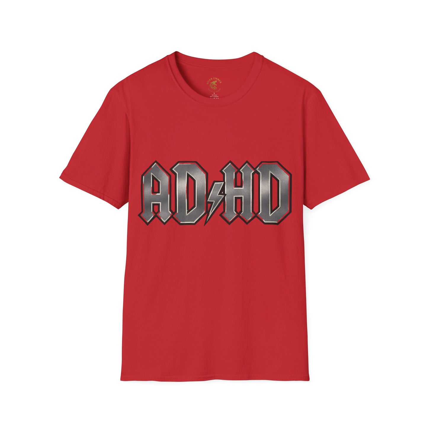 Rockin' AD/HD Unisex Softstyle T-Shirt - Not all disabilities are visible
