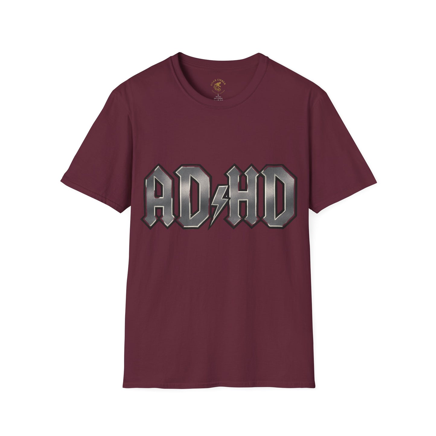 Rockin' AD/HD Unisex Softstyle T-Shirt - Not all disabilities are visible