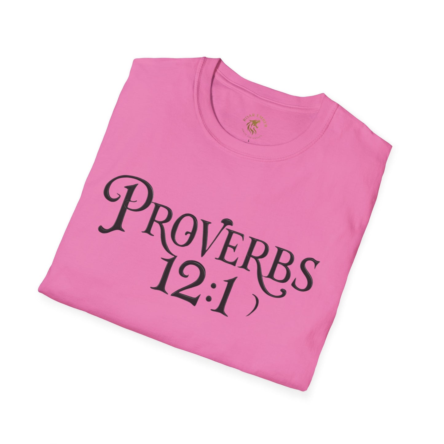 Proverb 12:1 Roar Ember T-shirt