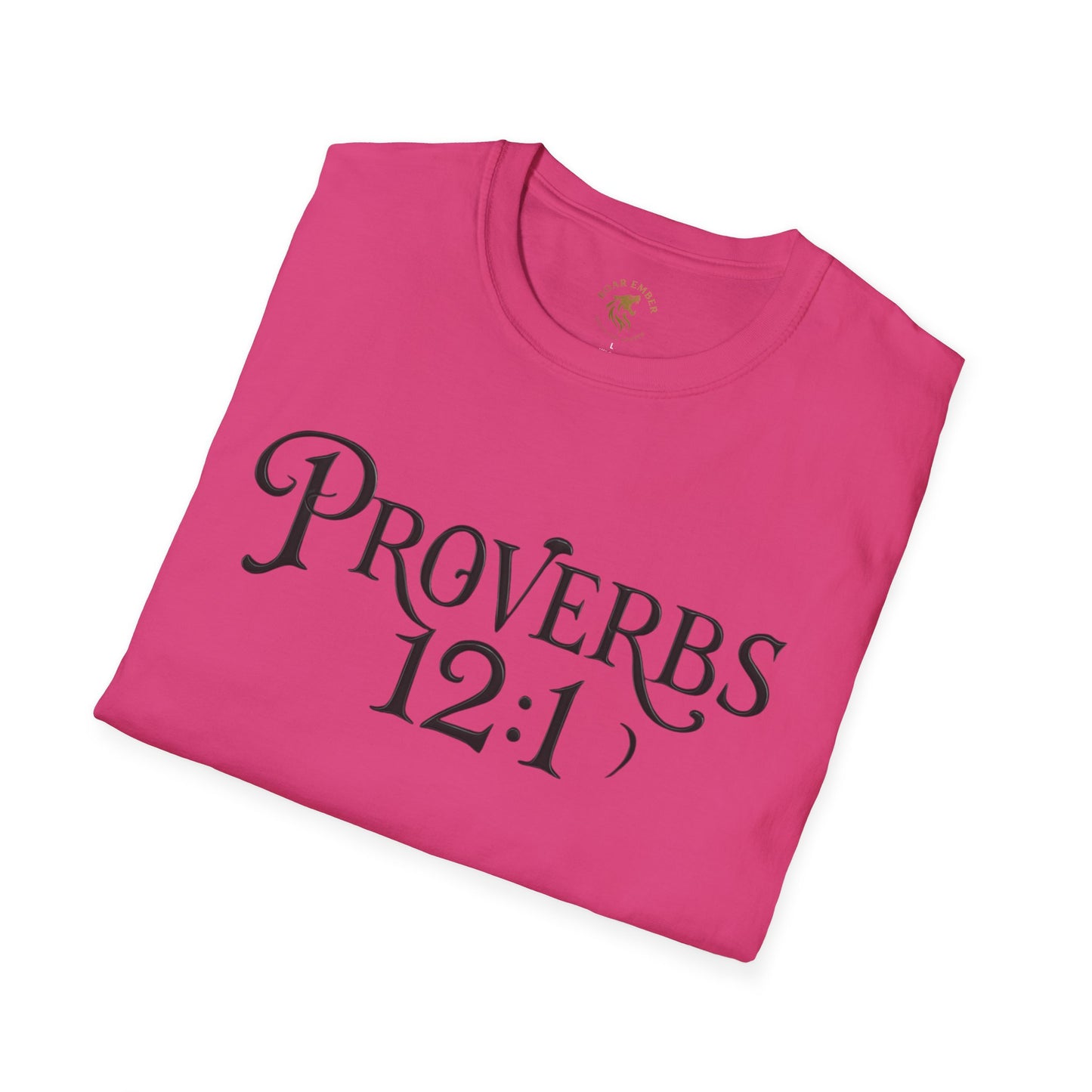 Proverb 12:1 Roar Ember T-shirt