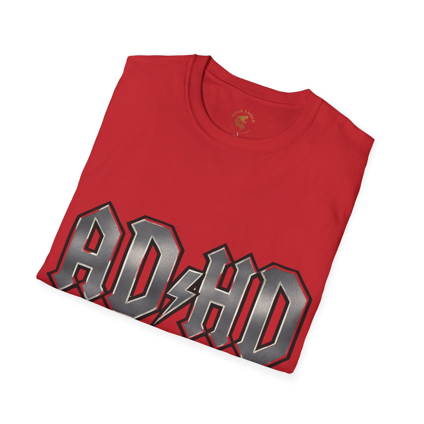 Rockin' AD/HD Unisex Softstyle T-Shirt - Not all disabilities are visible