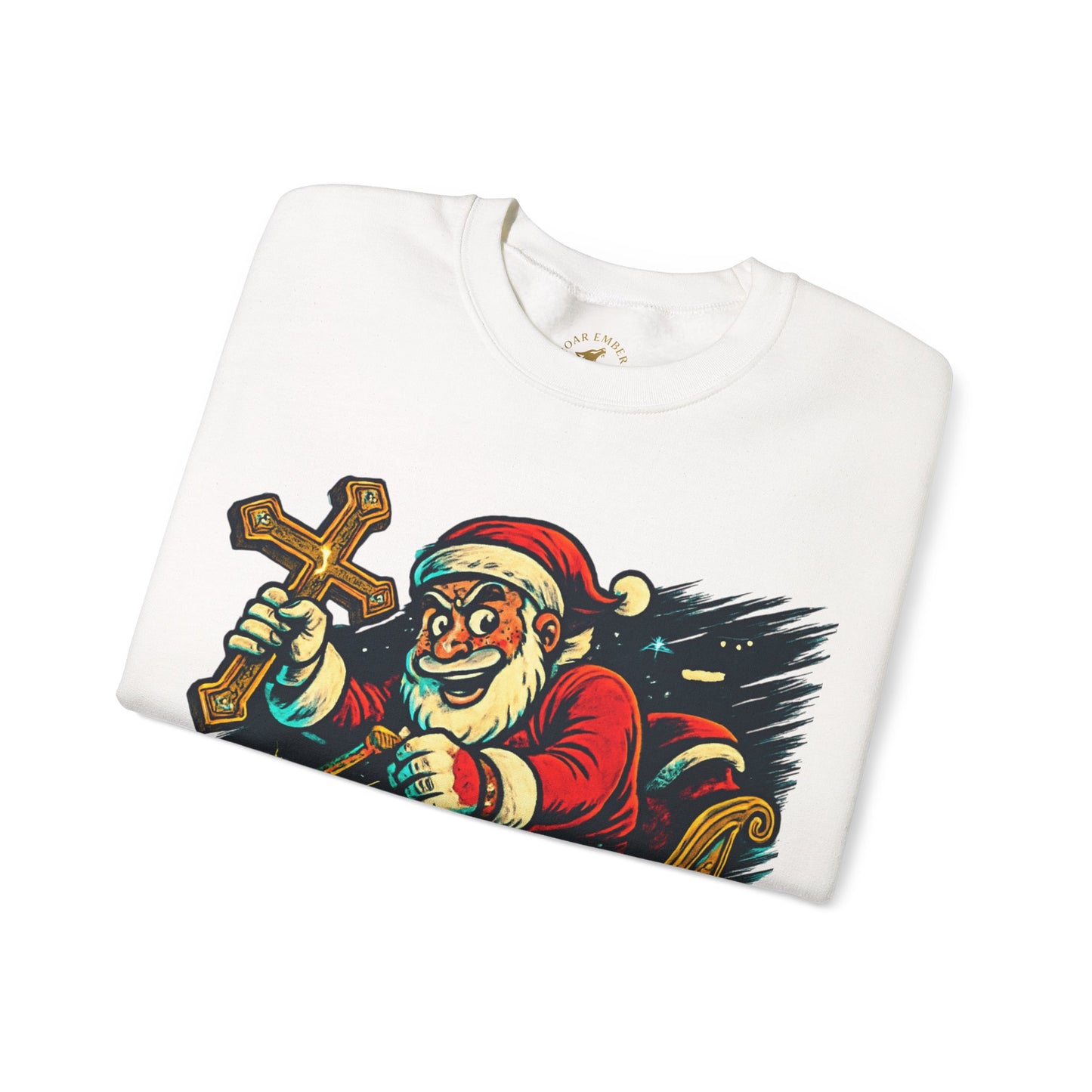 Santa Sleighing Christmas - Unisex Roar Ember Sweatshirt