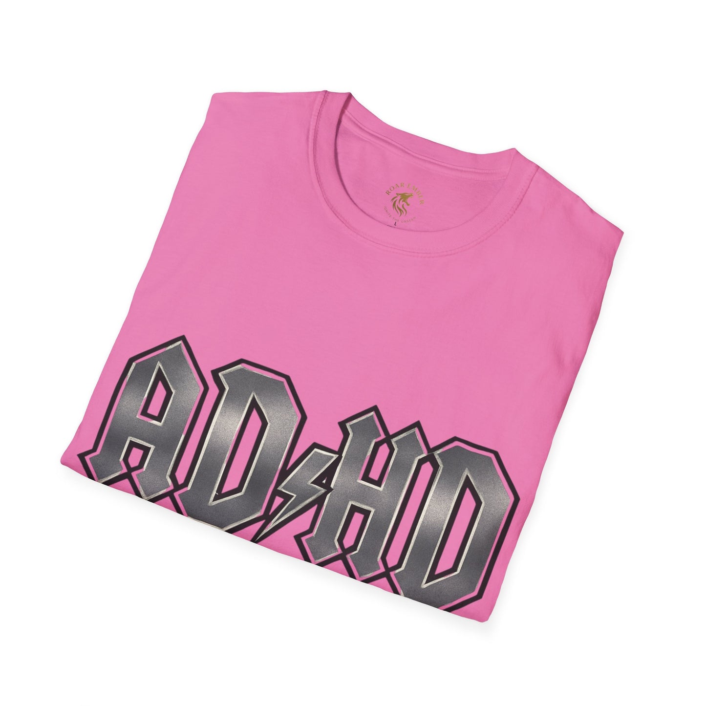 Rockin' AD/HD Unisex Softstyle T-Shirt - Not all disabilities are visible
