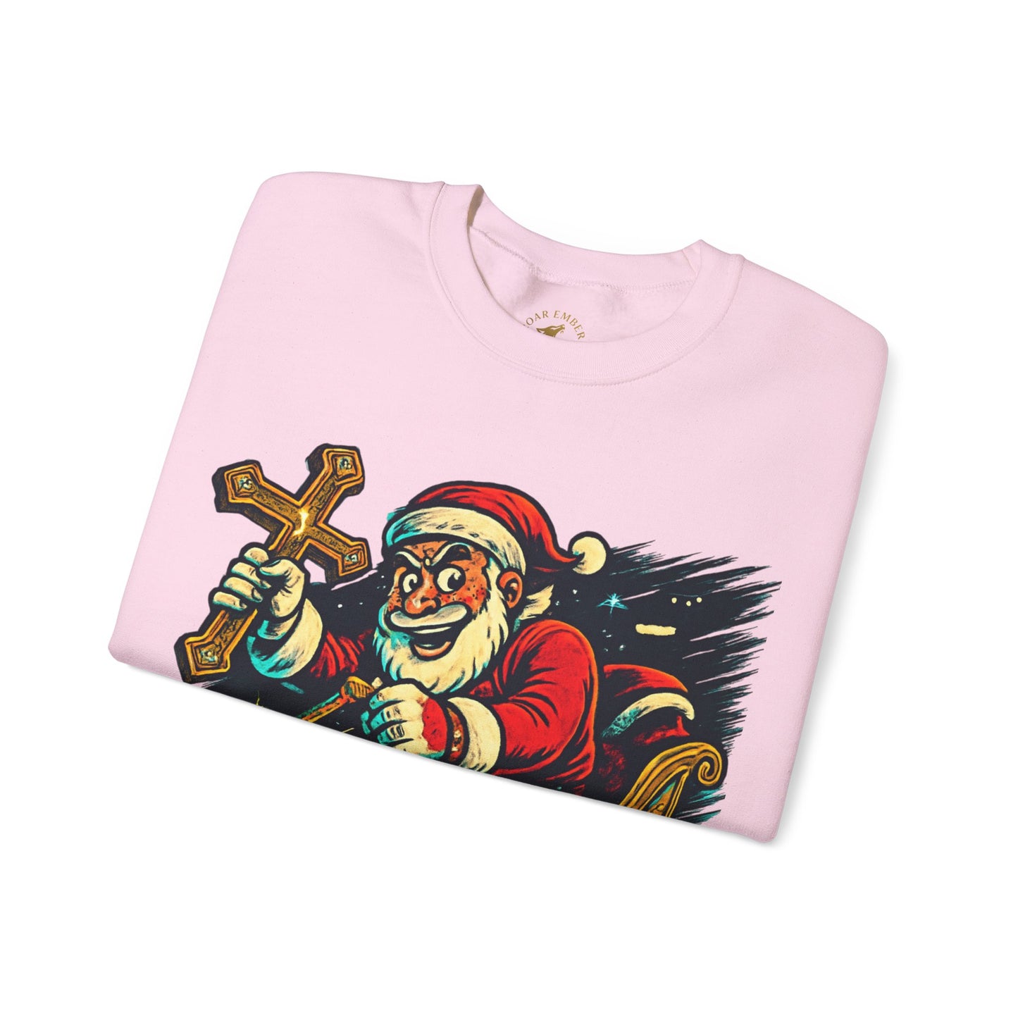 Santa Sleighing Christmas - Unisex Roar Ember Sweatshirt