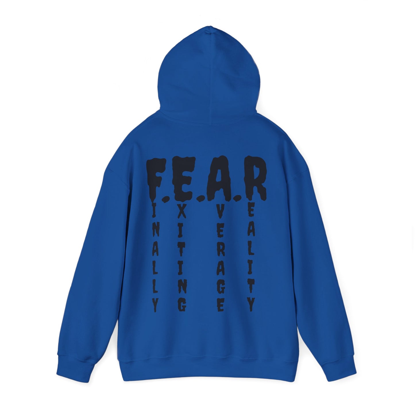 F E A R Acronym Roar Ember Hoodie // Finally Exiting Average Reality