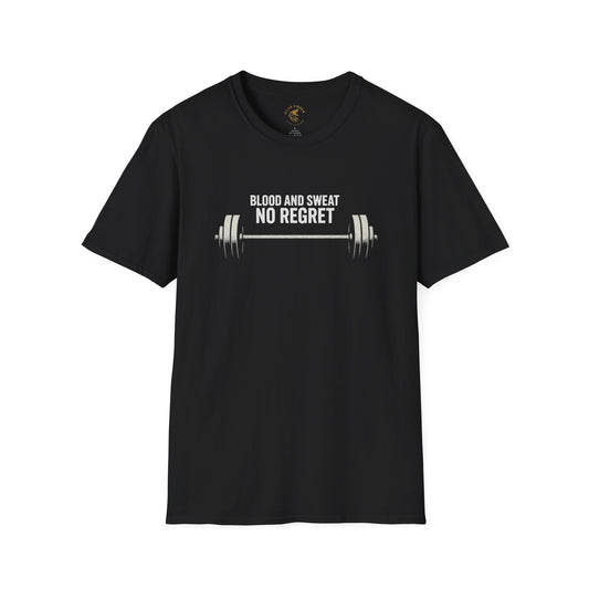 Blood and Sweat No Regret T-Shirt — Weightlifting Gym Tee