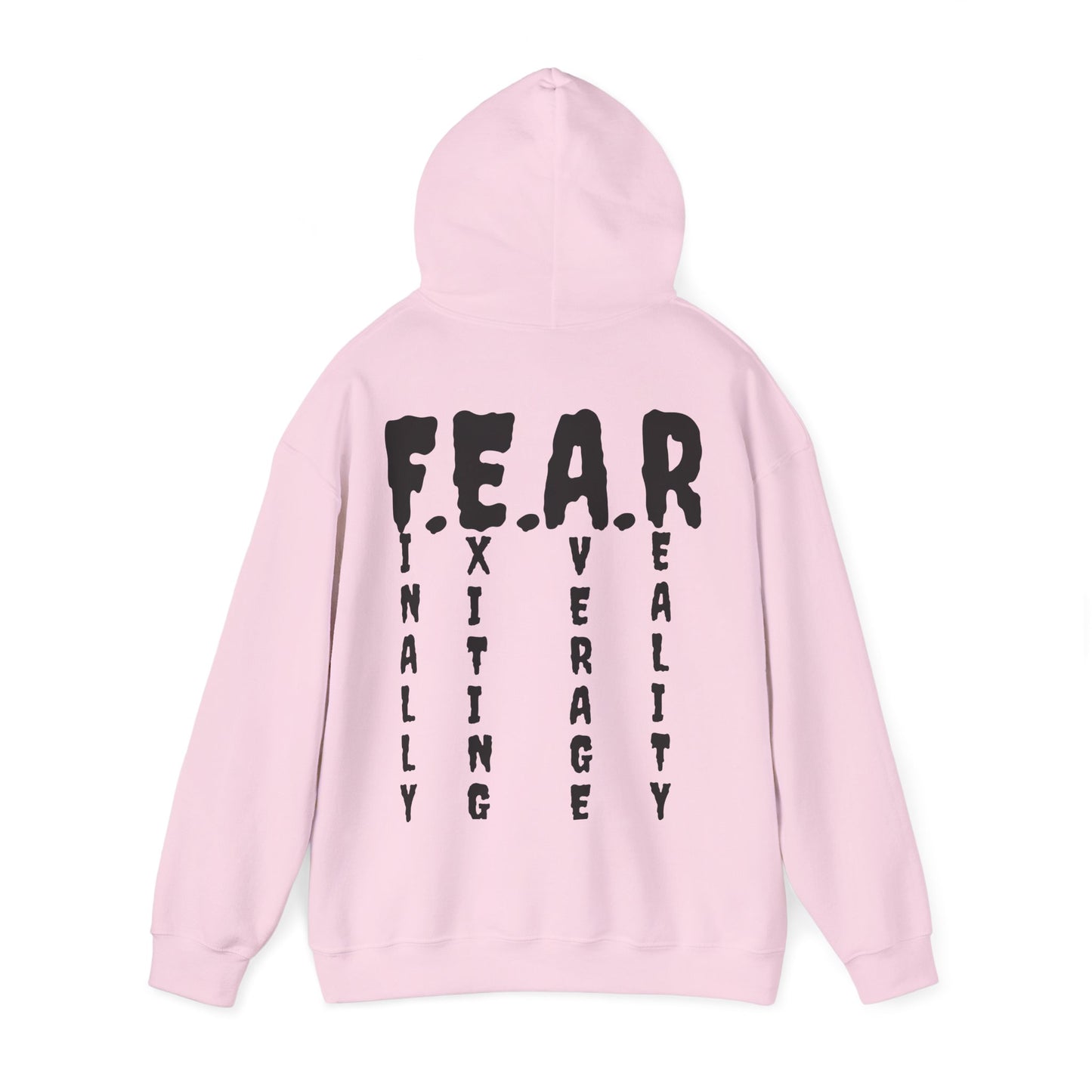 F E A R Acronym Roar Ember Hoodie // Finally Exiting Average Reality