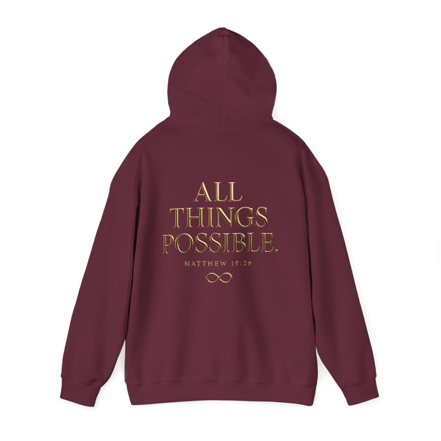 Matthew 19:26 All Things Are Possible - Roar Ember Hoodie