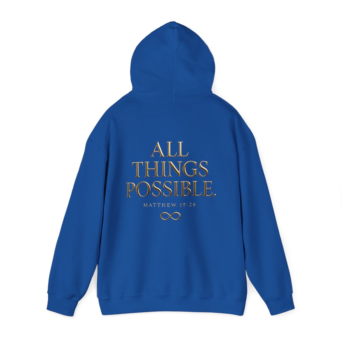 Matthew 19:26 All Things Are Possible - Roar Ember Hoodie