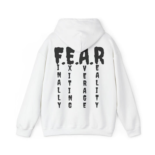 F E A R Acronym Roar Ember Hoodie // Finally Exiting Average Reality