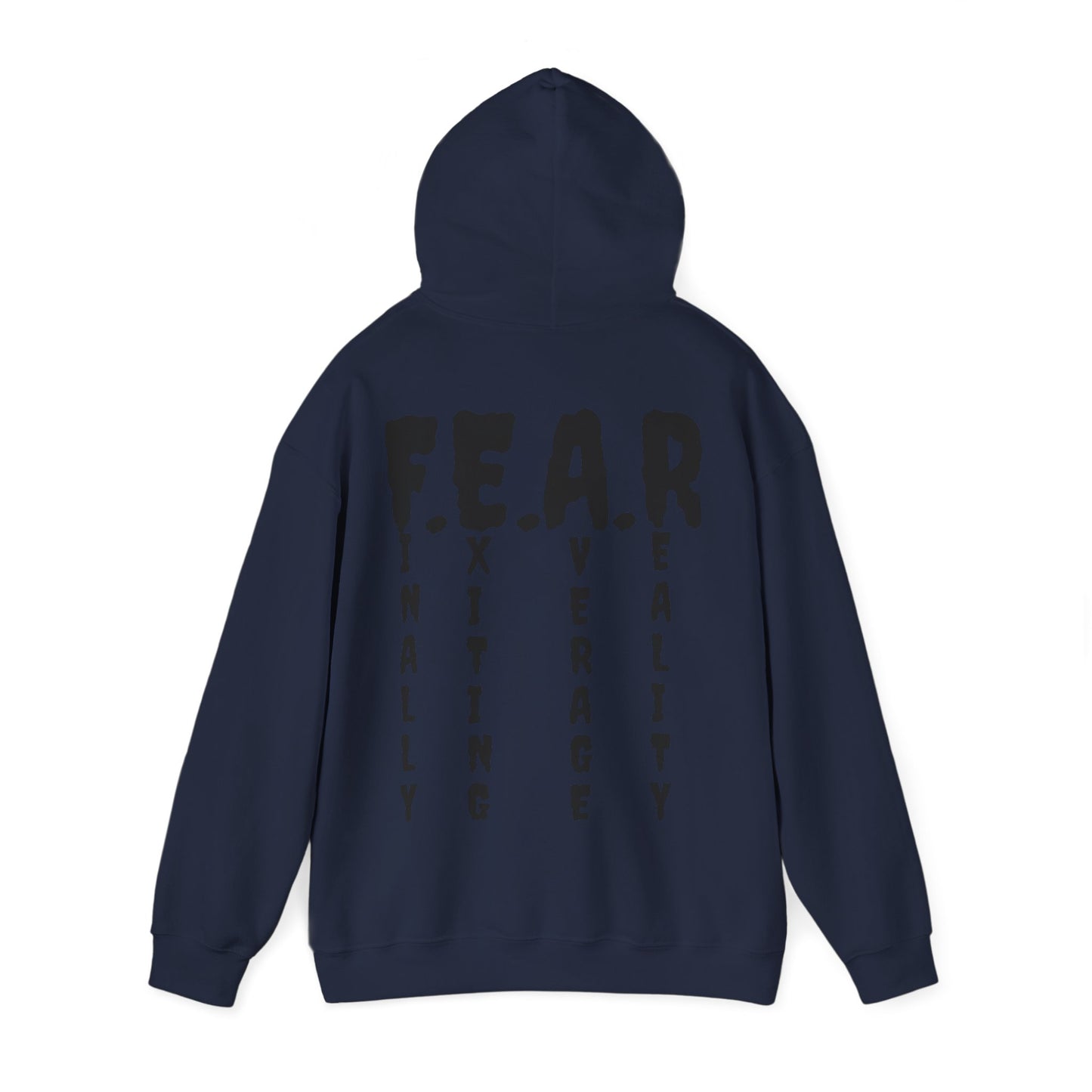 F E A R Acronym Roar Ember Hoodie // Finally Exiting Average Reality