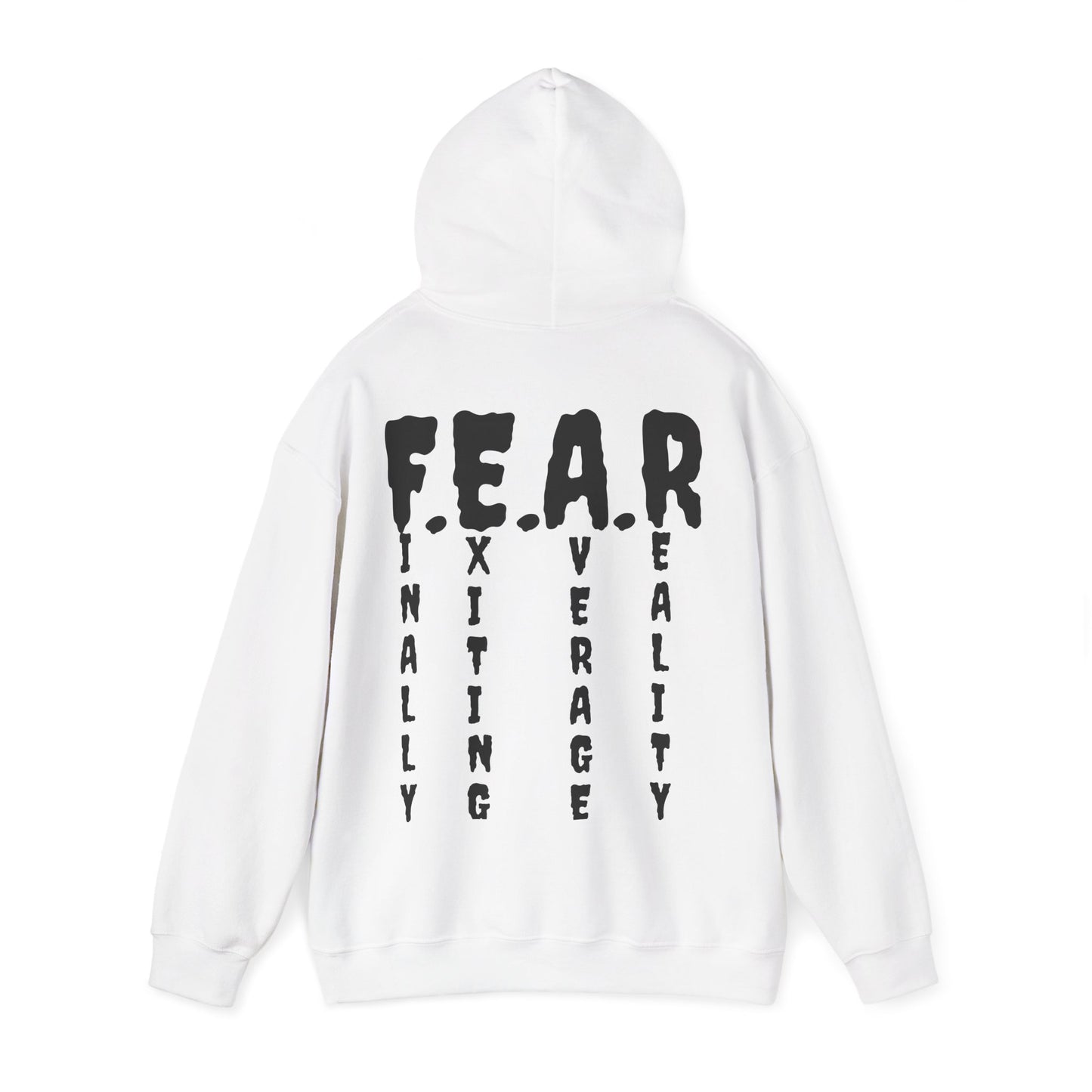 F E A R Acronym Roar Ember Hoodie // Finally Exiting Average Reality