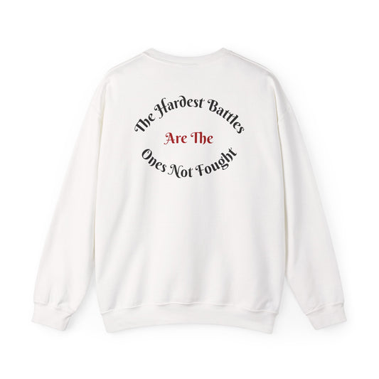 The Hardest Battles Are The Ones Not Fought // Roar Ember Sweatshirt - Ignite The Unseen