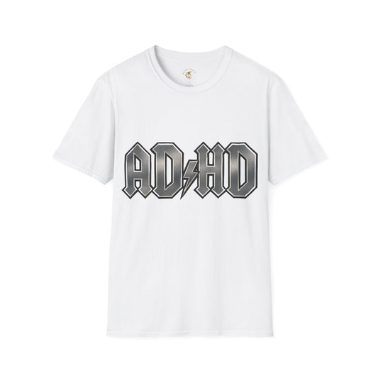 Rockin' AD/HD Unisex Softstyle T-Shirt - Not all disabilities are visible