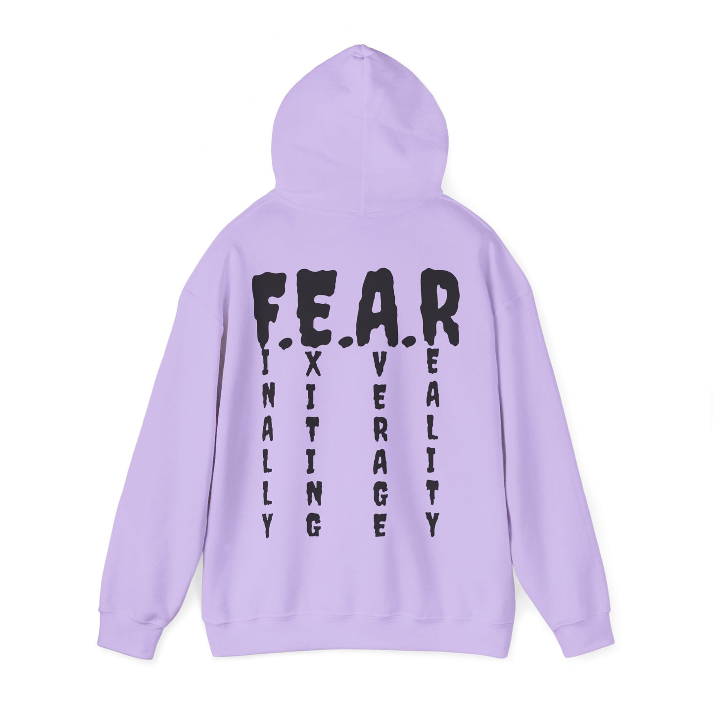 F E A R Acronym Roar Ember Hoodie // Finally Exiting Average Reality