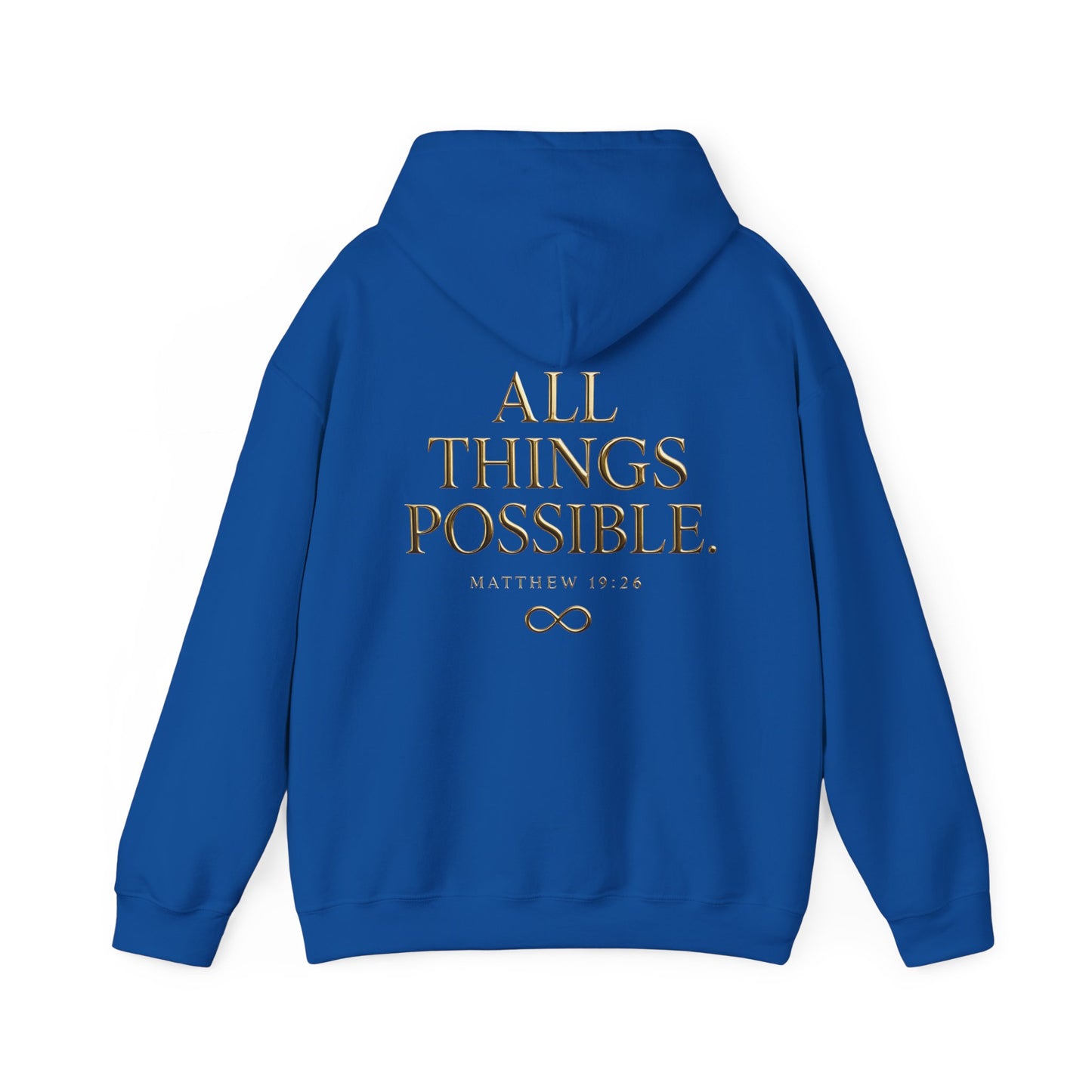 Matthew 19:26 All Things Are Possible - Roar Ember Hoodie