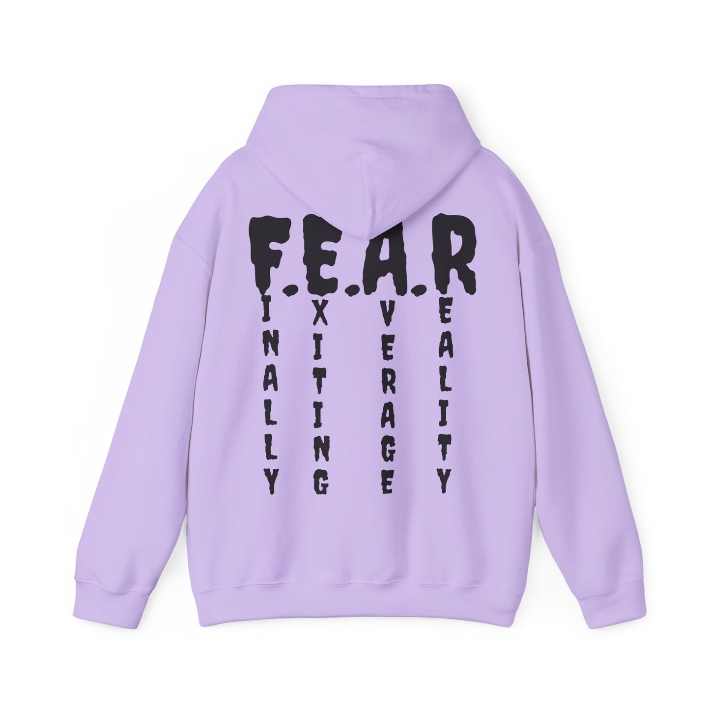 F E A R Acronym Roar Ember Hoodie // Finally Exiting Average Reality