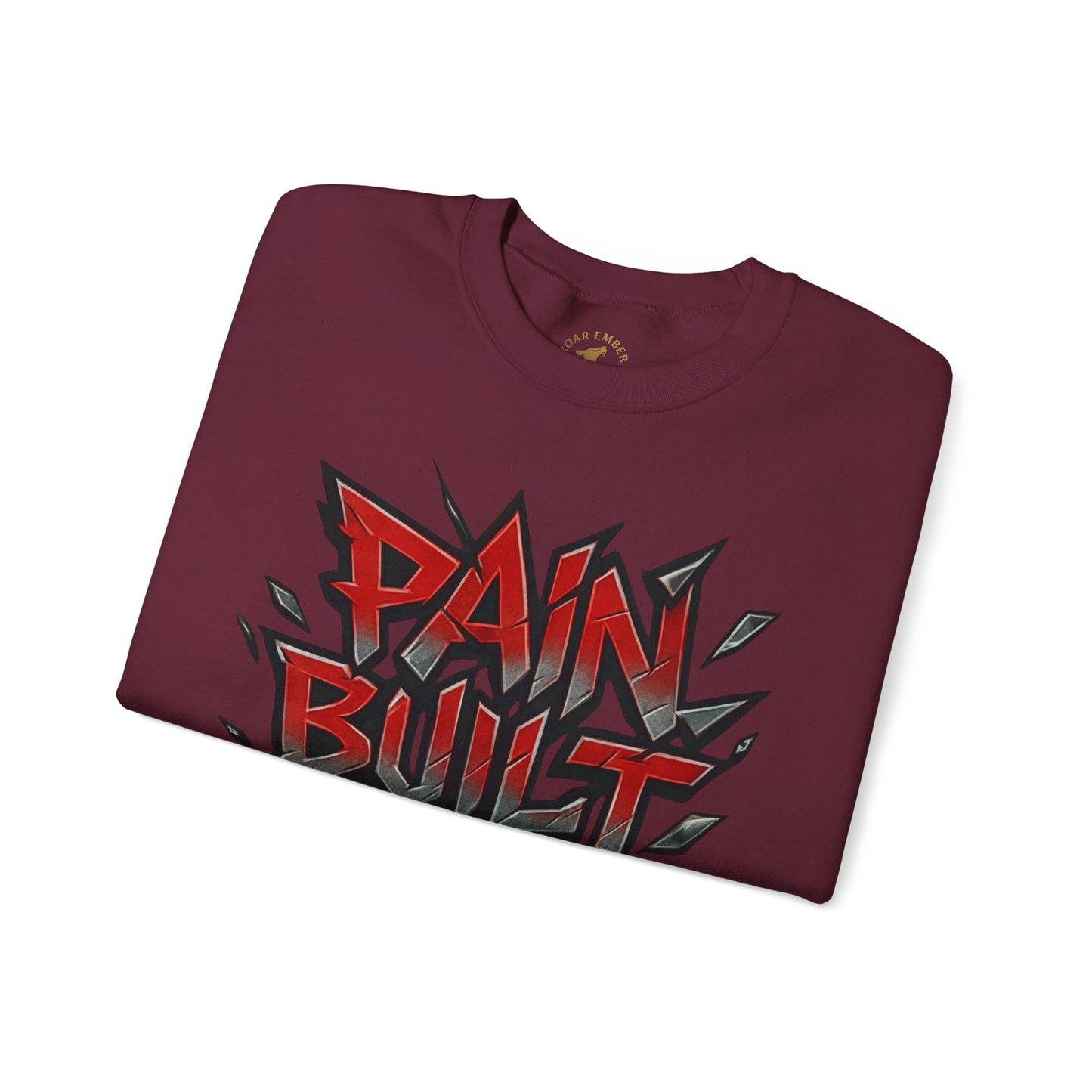 Pain Built Me Crewneck Sweatshirt – Motivational Streetwear Pullover